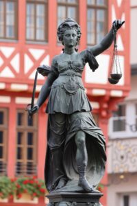 Statue of Justizia in Frankfurt